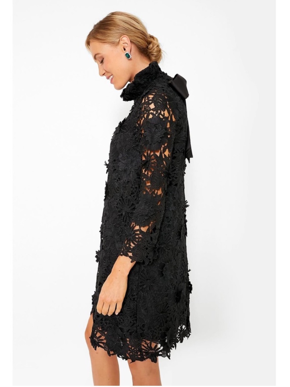 Tuckernuck Guipure Lace Daphne Dress Black Size S - Picture 2 of 16